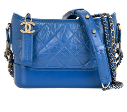 Small Gabrielle, Leather, Blue, 28318151 (2019), DB/B/AC, 2*